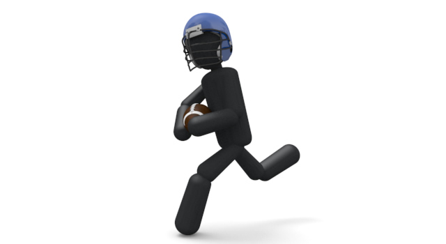 フットボール/走る / スポーツ / 無料素材 / イラスト