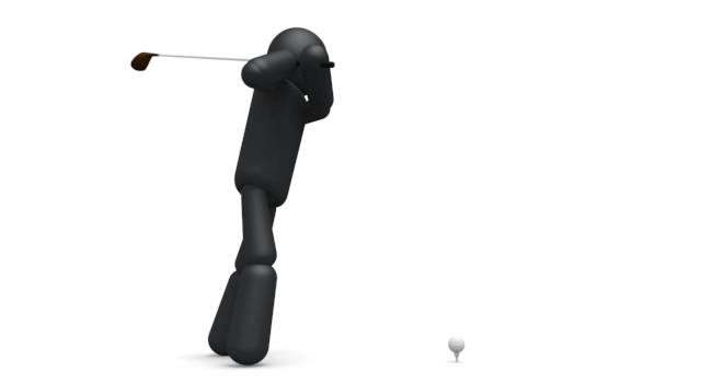 ゴルフ/ショット / スポーツ / 無料素材 / イラスト