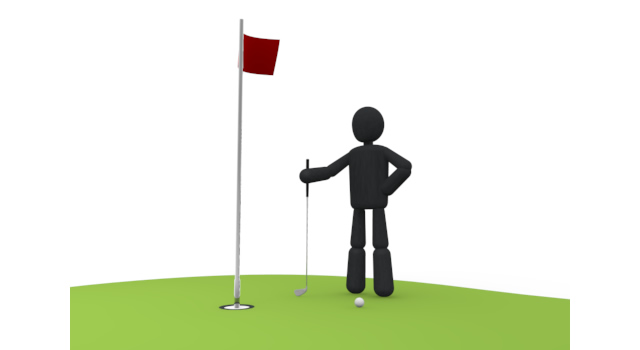 パター/グリーン / スポーツ / 無料素材 / イラスト