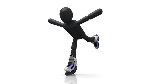 選手/アイススケート / スポーツ / 無料素材 / イラスト