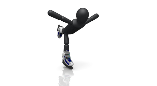 スケート/滑る / スポーツ / 無料素材 / イラスト