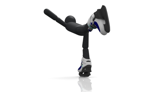 アイススケート/練習 / スポーツ / 無料素材 / イラスト