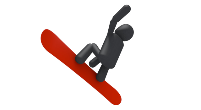 ジャンプ/スノーボード / スポーツ / 無料素材 / イラスト