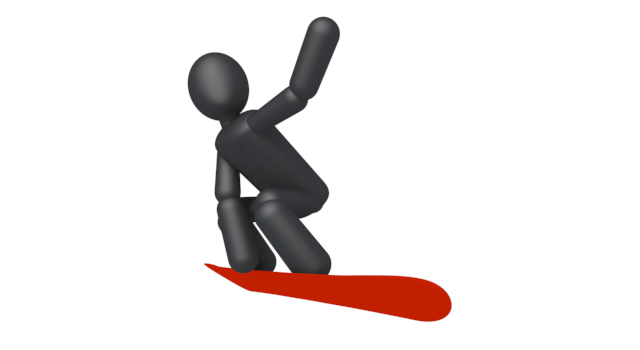 滑る/スノーボード / スポーツ / 無料素材 / イラスト