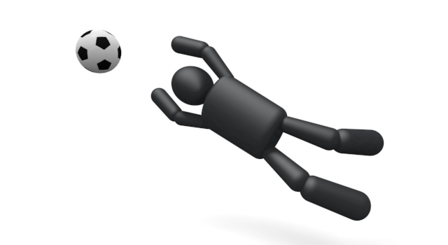 ゴールキーパー / スポーツ / 無料素材 / イラスト