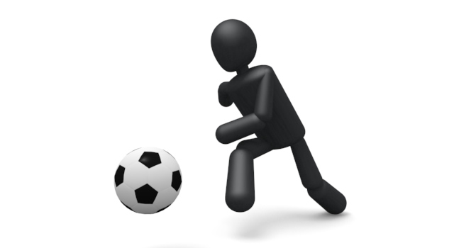 シュート/サッカー / スポーツ / 無料素材 / イラスト
