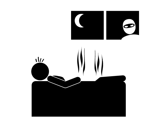 変質者 | 風呂を覗かれる | 不審者 - シンプル / クリップアート / アイコン / イラスト / 無料 / 白黒 / 二色 / PNG形式：背景透明