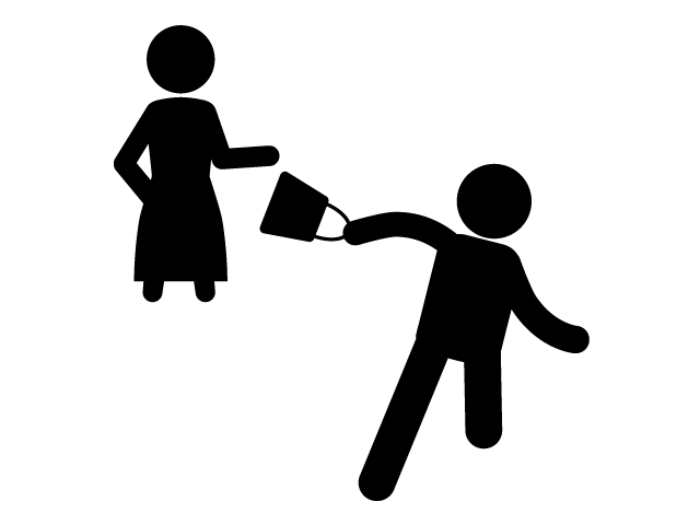 窃盗犯 | バッグを盗まれる | 犯罪 - シンプル / クリップアート / アイコン / イラスト / 無料 / 白黒 / 二色 / PNG形式：背景透明