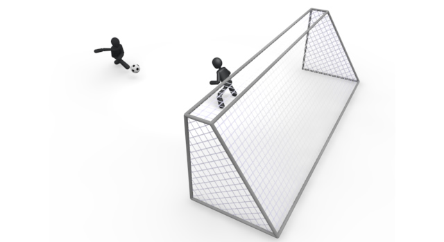 PK/サッカー / スポーツ / 無料素材 / イラスト