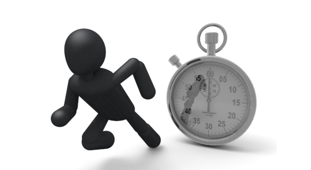 タイムを計る/陸上 / スポーツ / 無料素材 / イラスト