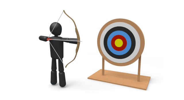 アーチェリー/的 / スポーツ / 無料素材 / イラスト