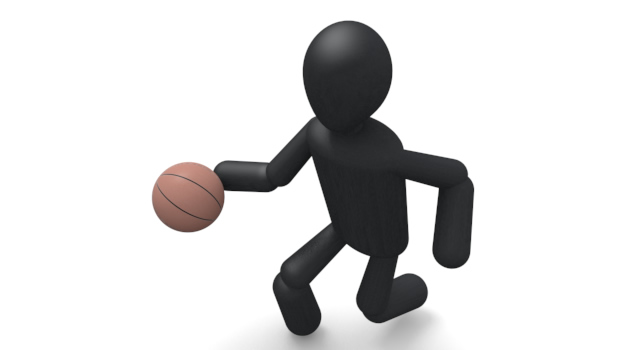 ドリブル/バスケットボール / スポーツ / 無料素材 / イラスト