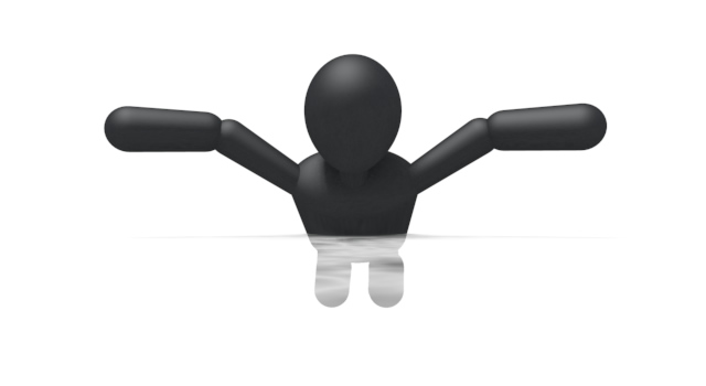 スイミング/バタフライ / スポーツ / 無料素材 / イラスト