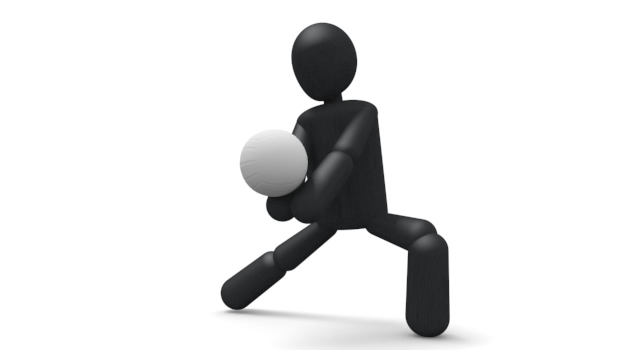 レシーブ/バレーボール / スポーツ / 無料素材 / イラスト