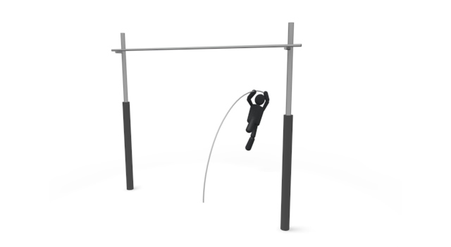 棒高跳選手 / スポーツ / 無料素材 / イラスト