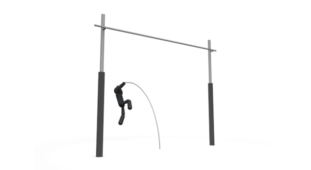 競技/ぼうたかとび / スポーツ / 無料素材 / イラスト