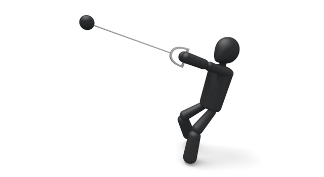 ハンマー投げ / スポーツ / 無料素材 / イラスト