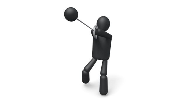 ハンマー投げ/トレーニング / スポーツ / 無料素材 / イラスト