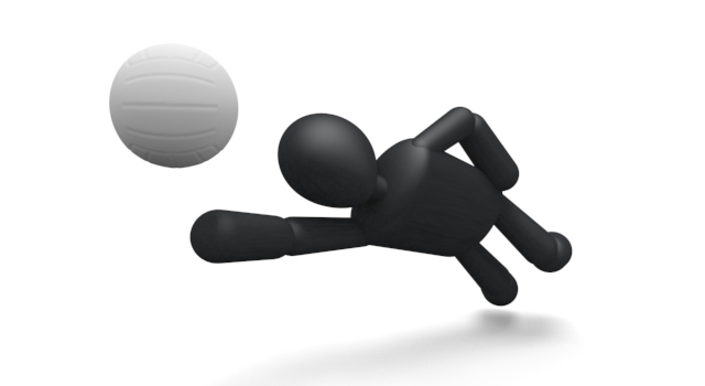 バレーボール選手 / スポーツ / 無料素材 / イラスト