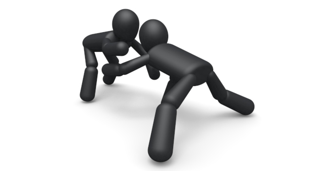 試合/レスリング / スポーツ / 無料素材 / イラスト