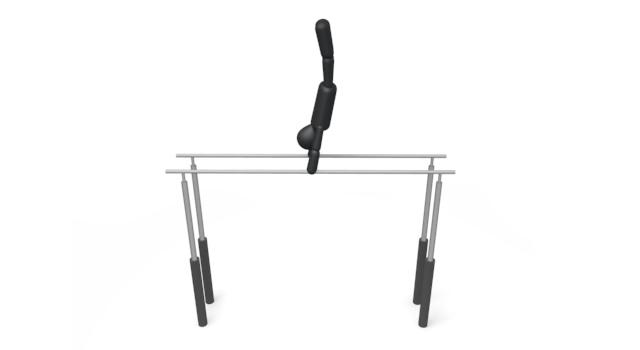 体操競技/鉄棒 / スポーツ / 無料素材 / イラスト