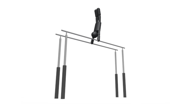 技/鉄棒 / スポーツ / 無料素材 / イラスト