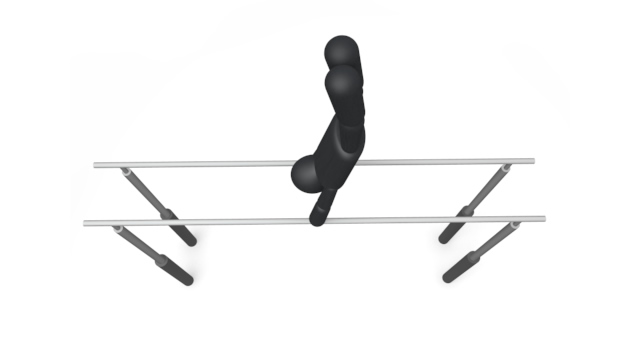 鉄棒選手 / スポーツ / 無料素材 / イラスト