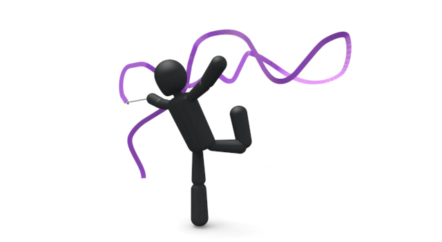 リボン/体操 / スポーツ / 無料素材 / イラスト