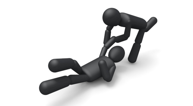 一本背負い投げ / スポーツ / 無料素材 / イラスト