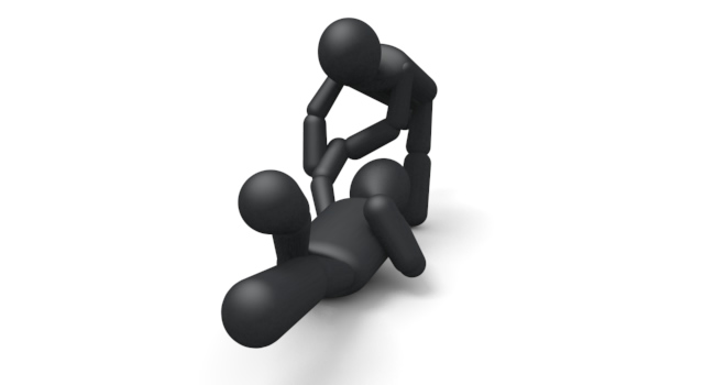 柔道/一本 / スポーツ / 無料素材 / イラスト