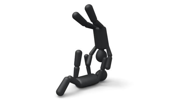 柔道/一本背負い / スポーツ / 無料素材 / イラスト