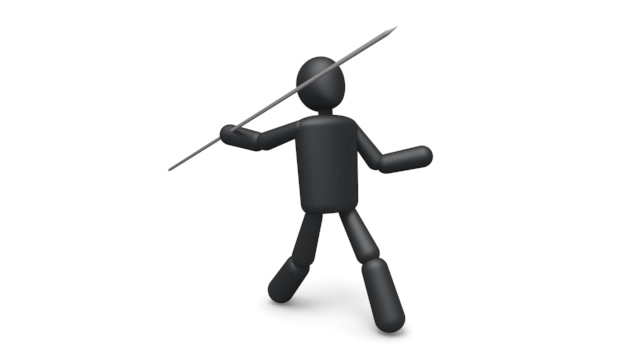 槍投げ選手 / スポーツ / 無料素材 / イラスト