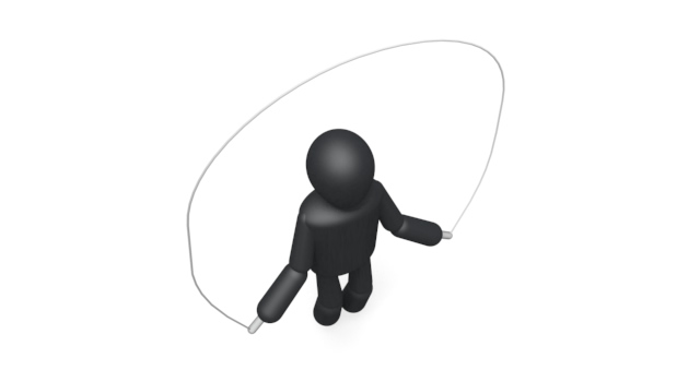 縄跳びをする / スポーツ / 無料素材 / イラスト