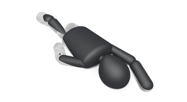 背泳/水泳 / スポーツ / 無料素材 / イラスト