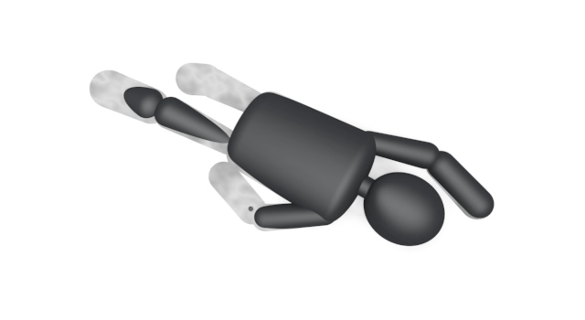 スイミング/背泳ぎ / スポーツ / 無料素材 / イラスト