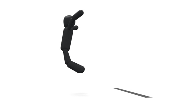 走り幅跳び / スポーツ / 無料素材 / イラスト