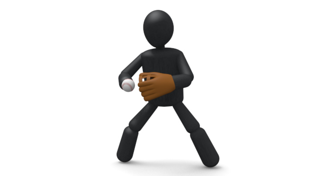 野球/守備 / スポーツ / 無料素材 / イラスト