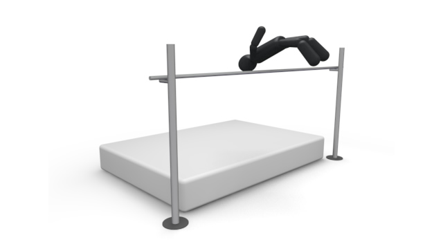 跳躍競技/高跳び / スポーツ / 無料素材 / イラスト