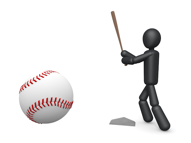 野球｜バッター｜ピッチャー / スポーツ / 無料素材 / イラスト