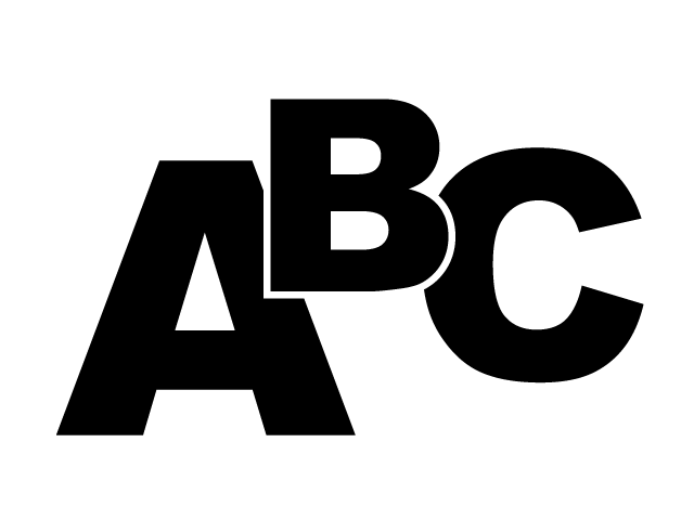 英語 | イングリッシュ | 勉強 - シンプル / クリップアート / アイコン / イラスト / 無料 / 白黒 / 二色 / PNG形式：背景透明