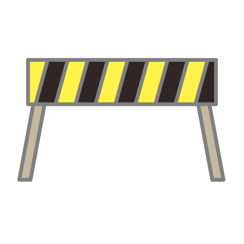 通行禁止 - シンプル / クリップアート / アイコン / イラスト / 無料 / 白黒 / 二色 / PNG形式：背景透明