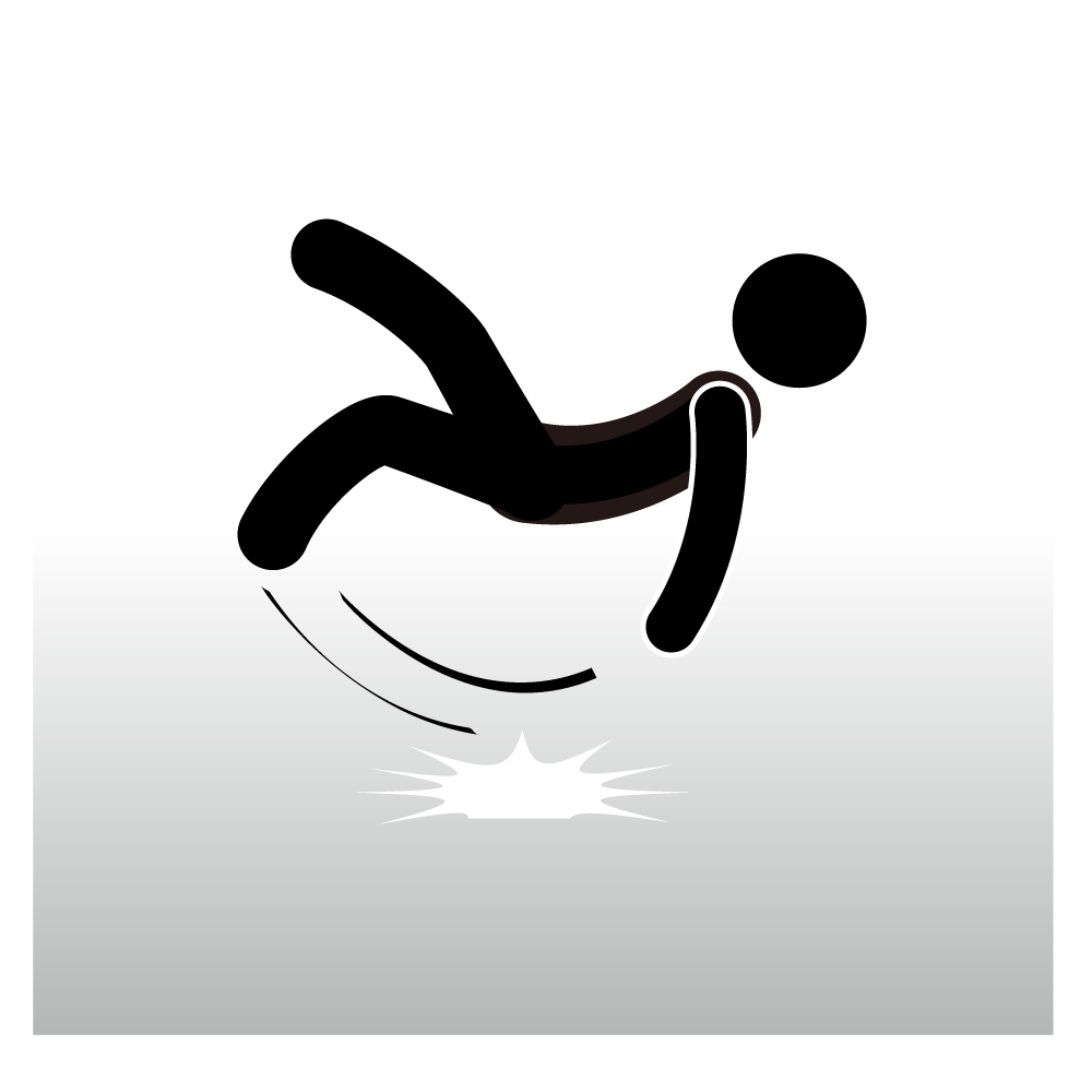 凍結注意 - シンプル / クリップアート / アイコン / イラスト / 無料 / 白黒 / 二色 / PNG形式：背景透明