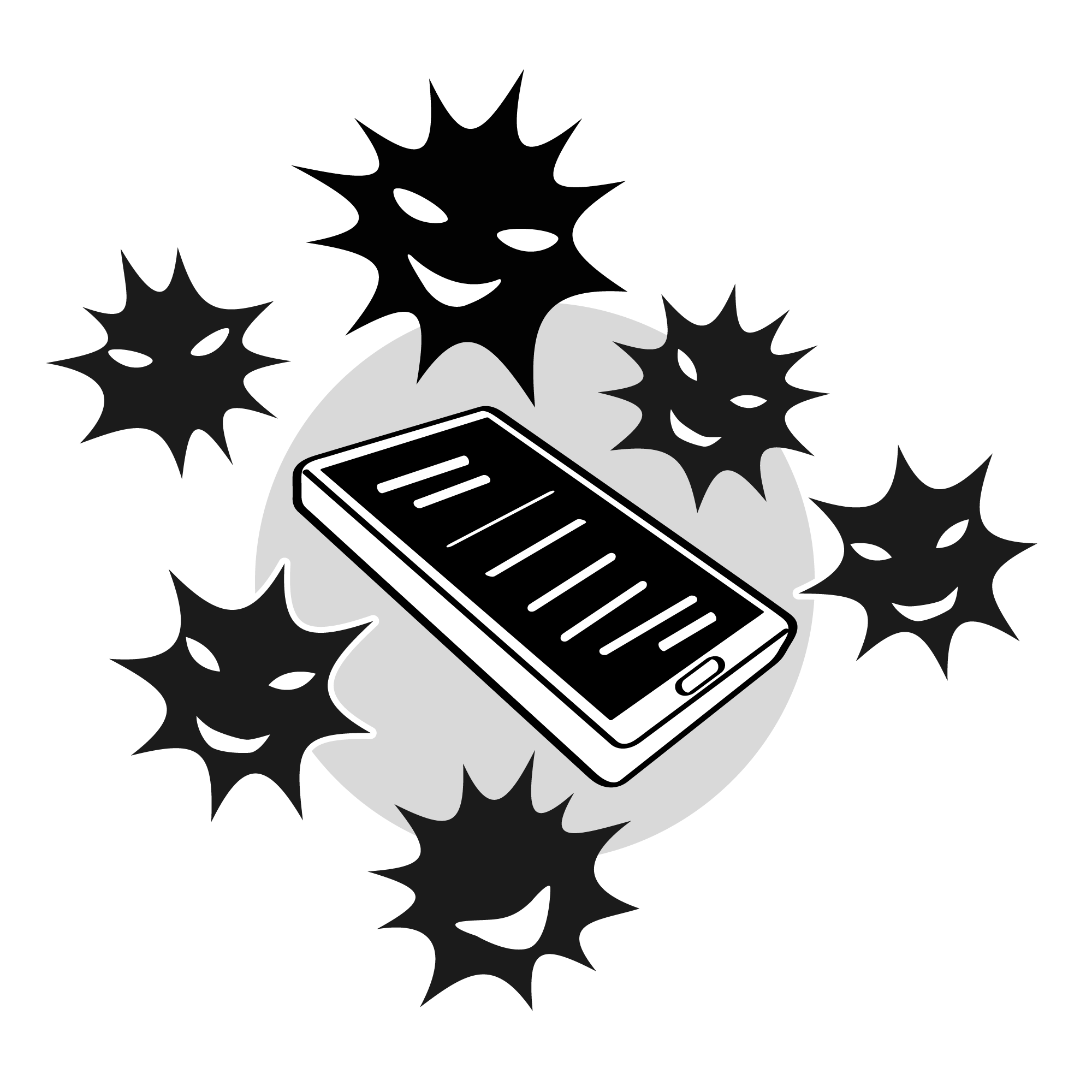 掲示板の削除/苦しむ被害者/言葉の暴力 - シンプル / クリップアート / アイコン / イラスト / 無料 / 白黒 / 二色 / PNG形式：背景透明