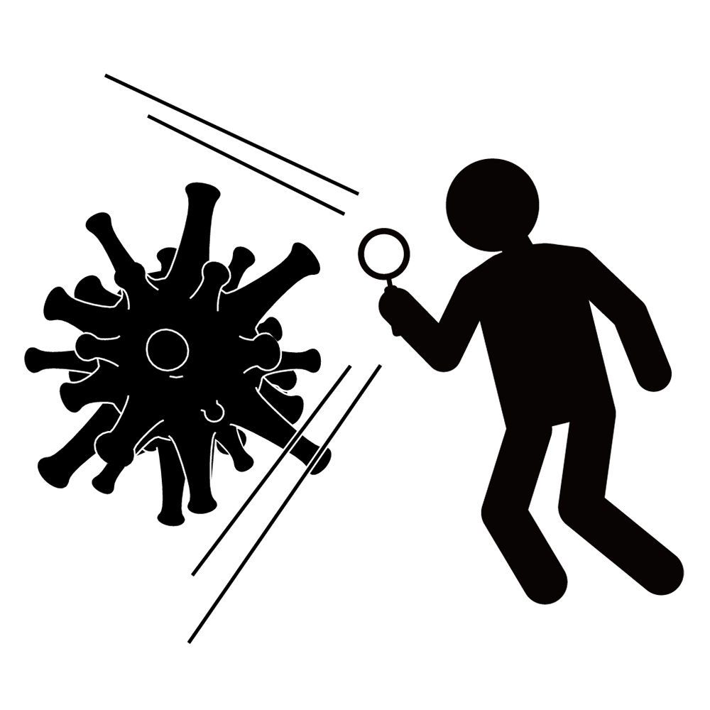 炎症反応｜血液検査｜改善 - シンプル / クリップアート / アイコン / イラスト / 無料 / 白黒 / 二色 / PNG形式：背景透明