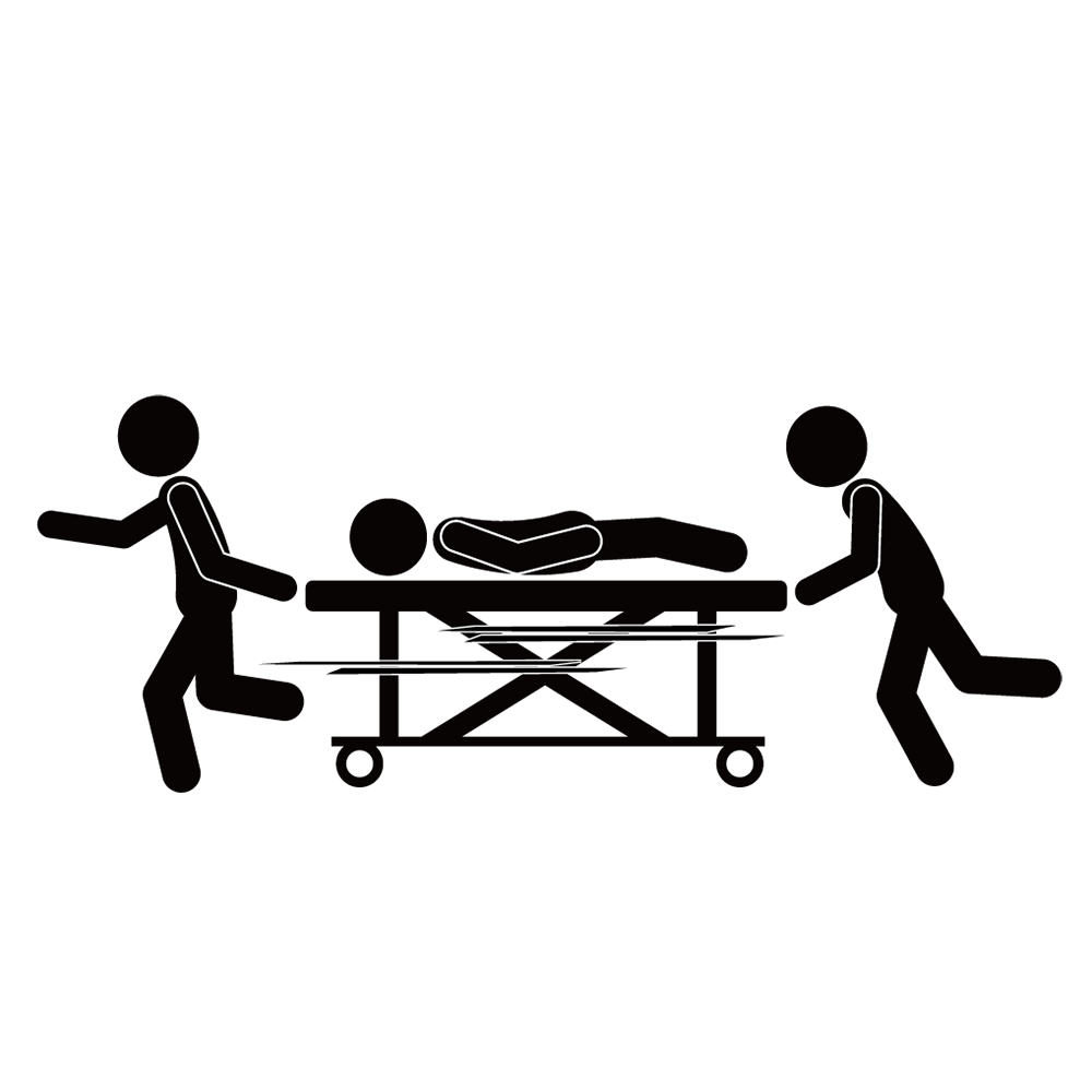 人体｜人物｜肺 - シンプル / クリップアート / アイコン / イラスト / 無料 / 白黒 / 二色 / PNG形式：背景透明
