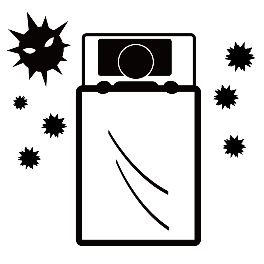 咳き込む｜飛び散る｜ツバ - シンプル / クリップアート / アイコン / イラスト / 無料 / 白黒 / 二色 / PNG形式：背景透明