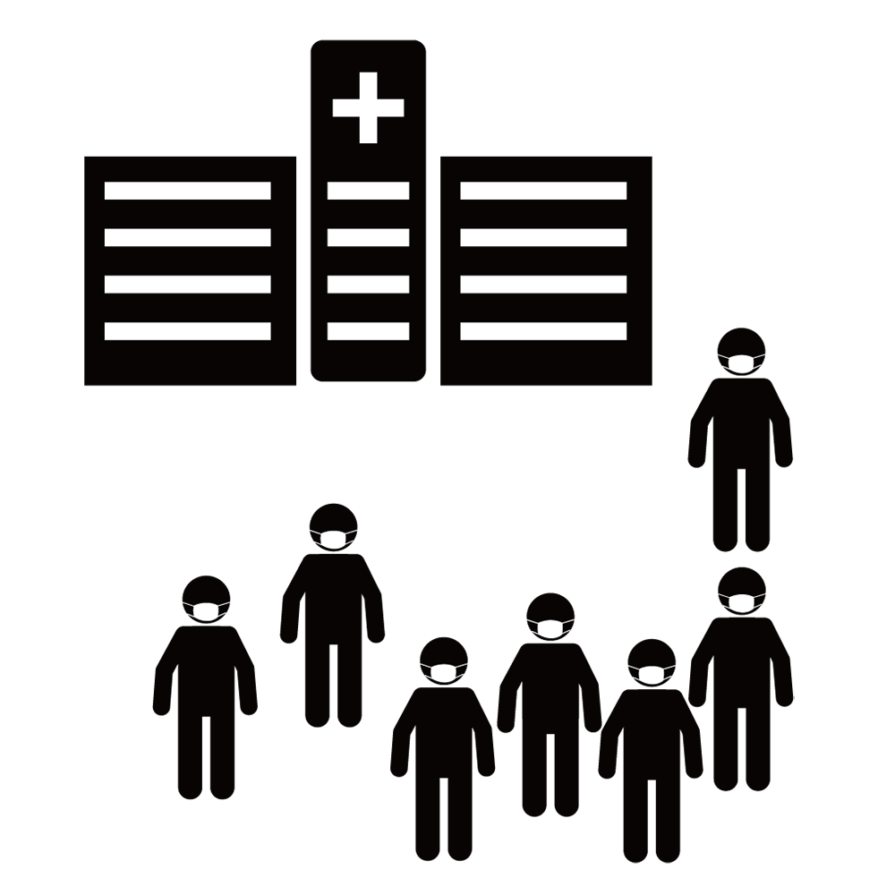 転売業者｜マスク｜売りきれ - シンプル / クリップアート / アイコン / イラスト / 無料 / 白黒 / 二色 / PNG形式：背景透明