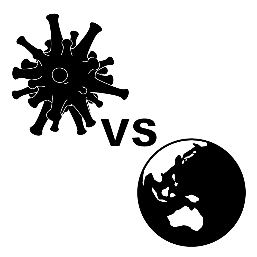 咳｜人物｜危険 - シンプル / クリップアート / アイコン / イラスト / 無料 / 白黒 / 二色 / PNG形式：背景透明