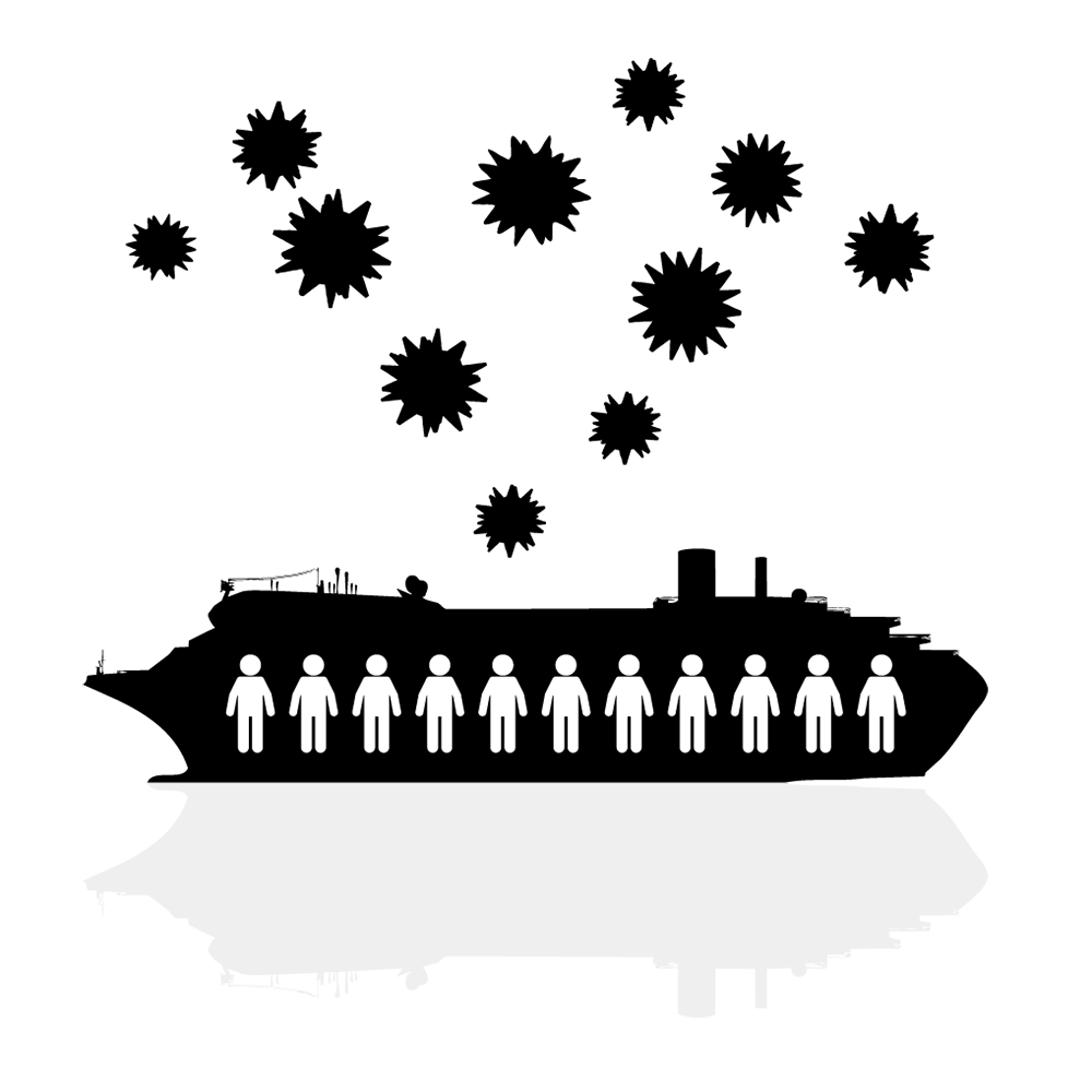 医療機関｜人物｜検査 - シンプル / クリップアート / アイコン / イラスト / 無料 / 白黒 / 二色 / PNG形式：背景透明