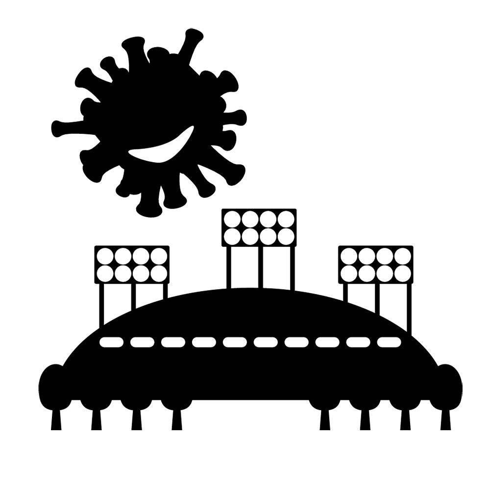 パンデミック｜感染｜ウイルス - シンプル / クリップアート / アイコン / イラスト / 無料 / 白黒 / 二色 / PNG形式：背景透明